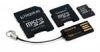 Kingston 4GB Micro SDHC Flash Card with Adapters & USB Reader Model MBLYG2/4GB - Retail